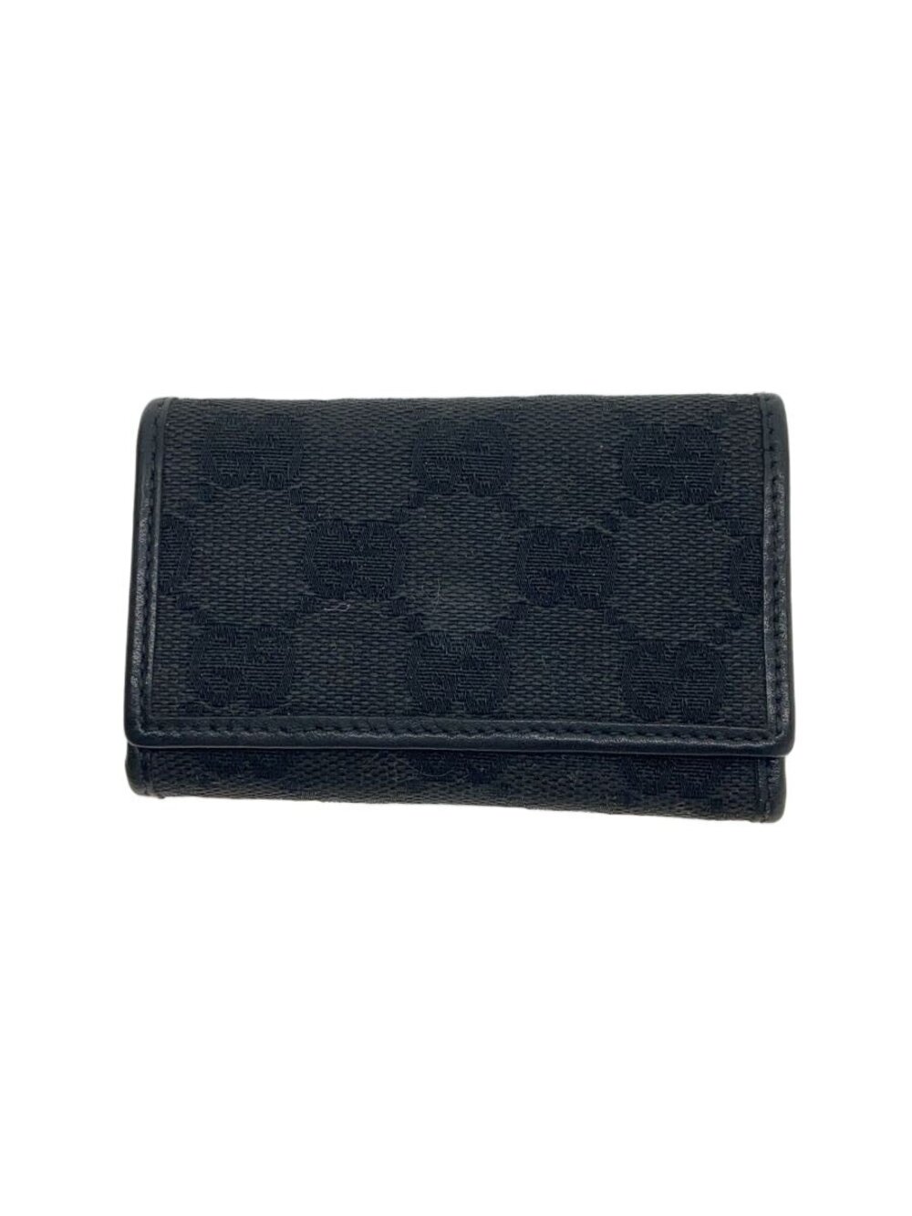 Gucci GG Canvas Key Case Wallet Black All over